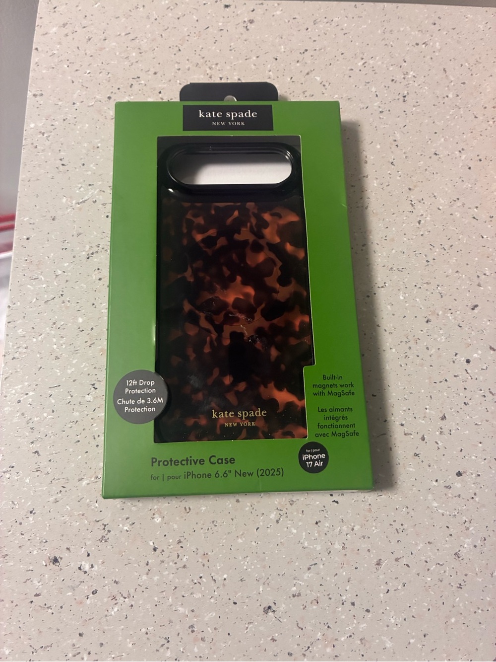 kate spade Tortoise Print iPhone 11 / 12 / 13 Compatible Case - Brown & Black